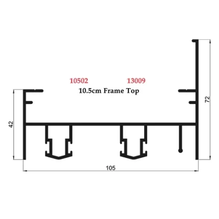 10.5 cm Frame Top - 10502 13009