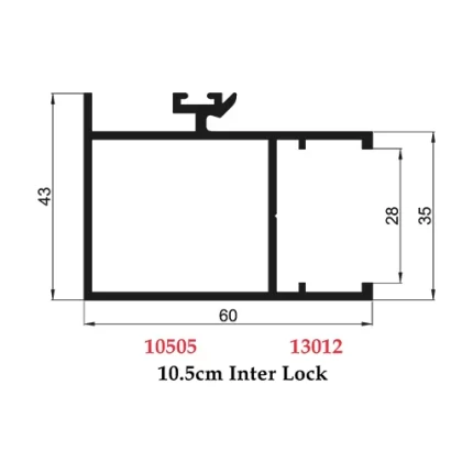 10.5 cm Inter Lock - 10505 13012