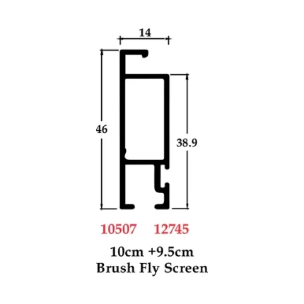 10.5 cm Fly Screen Top - 10507 12745