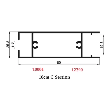 10 cm C Section - 10004 12390