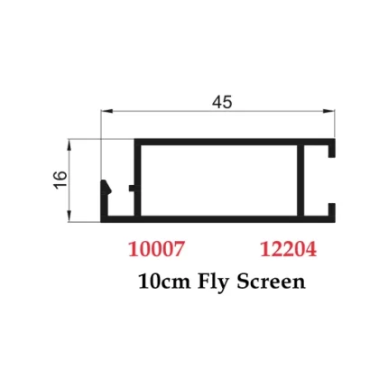 10 cm Fly Screen - 10007 12204