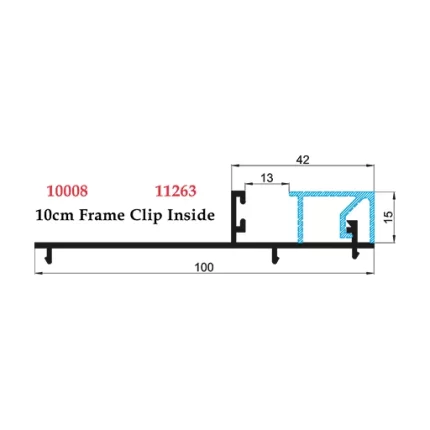 10 cm Frame Clip Inside - 10008 11263