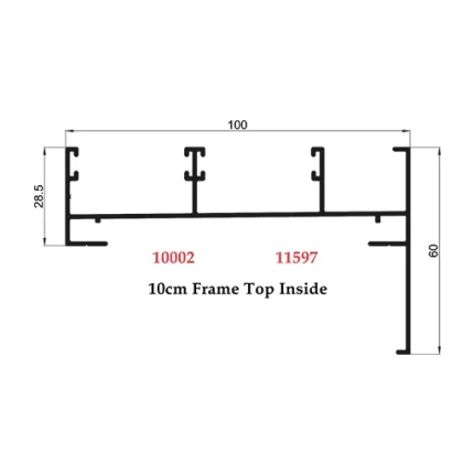 10 cm Frame Top Inside - 10002 11597