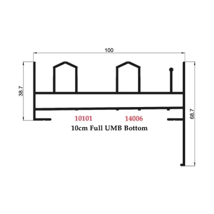 10 cm Full UMB Bottom - 10101 14006