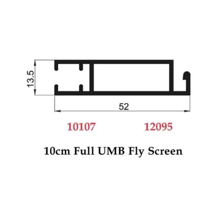 10 cm Full UMB Fly Screen - 10107 12095