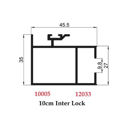10 cm Inter Lock - 10005 12033