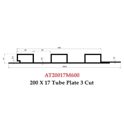 200 X 17 Tube Plate Cut - AT20017M600
