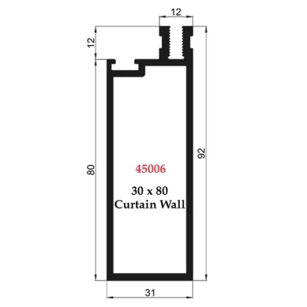 30 x 80 Curtain Wall - 45006