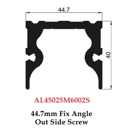 44.7mm Fix Angle Out Side Screw - AL45025M6002S