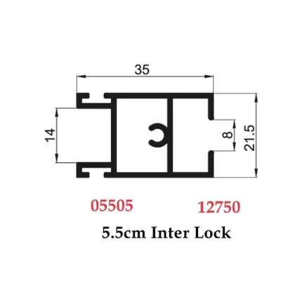 5.5 cm Inter Lock - 05505 12750