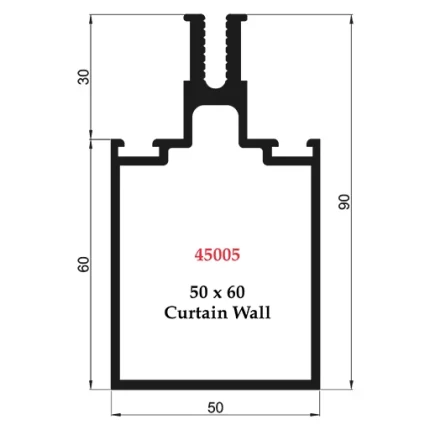 50 x 60 Curtain Wall - 45005