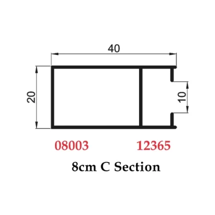 8 cm C Section - 08003 12365