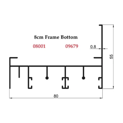 8 cm Frame Bottom - 08001 09679