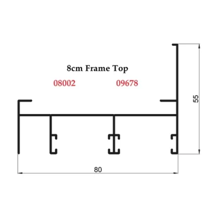 8 cm Frame Top - 08002 09678