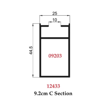 9.2 cm C Section - 09203 12433