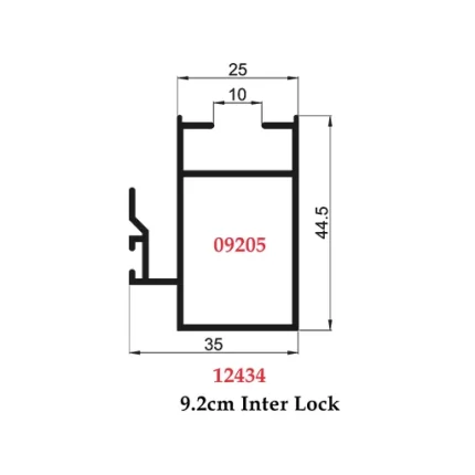 9.2 cm Inter Lock - 09205 12434