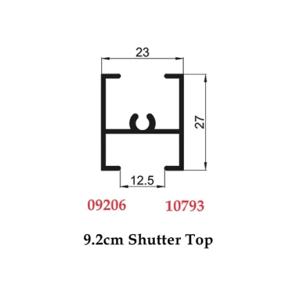 9.2 cm Shutter Top - 09206 10793