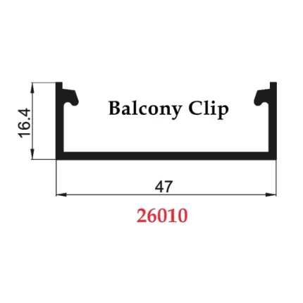 Balcony Clip - 26010