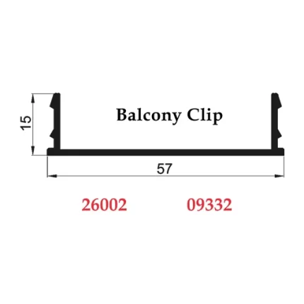 Balcony Clip - 26002 09332