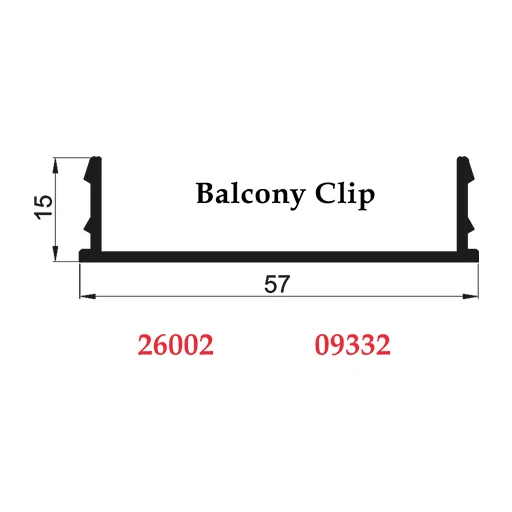 Balcony Clip Balcony Clip - 26002 09332