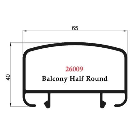 Balcony Half Round - 26009