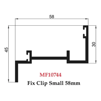 Fix Clip Small 58mm - MF10744