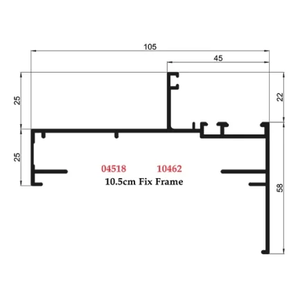 10.5 cm Fix Frame - 04518 10462