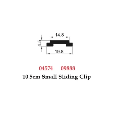 10.5 cm Small Sliding Clip - 04574 09888