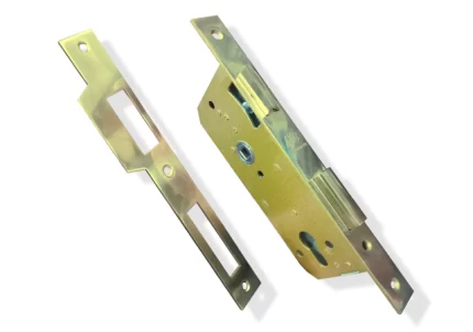 M5 Gold Door Lock with Strike Plate