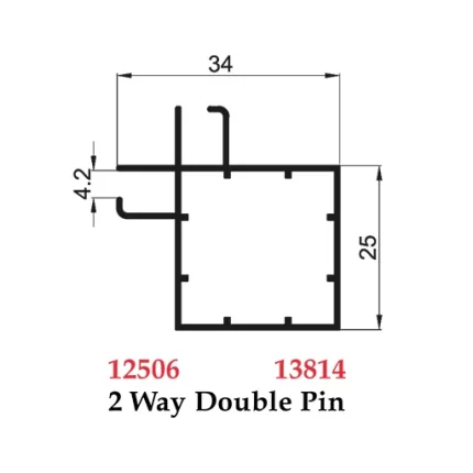 2 Way Double Pin - 12506 13814