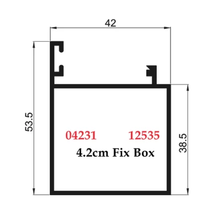 4.2 cm Fix Box - 04231 12535
