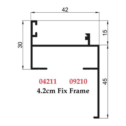4.2 cm Fix Frame - 04211 09210