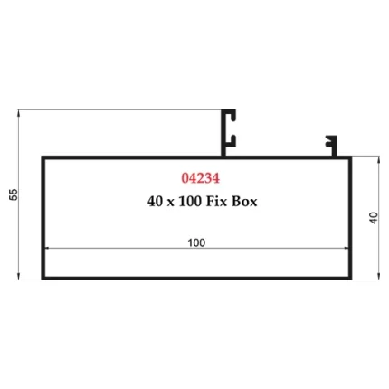 40 x 100 Fix Boх - 04234
