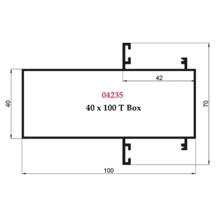 40 x 100 T Box - 04235