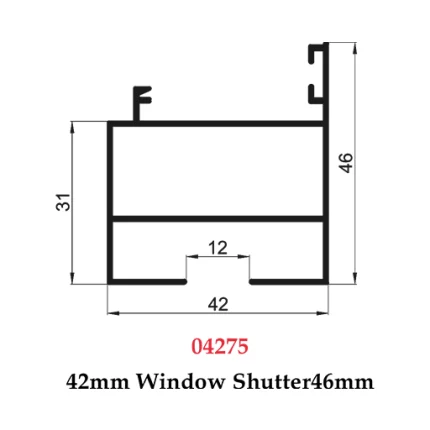 42mm Window Shutter 46mm - 04275