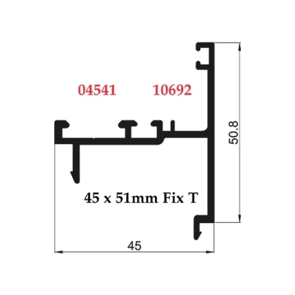 45 x 51mm Fix T - 04541 10692