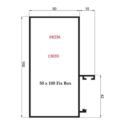 50 x 100 Fix Box - 04236 13035
