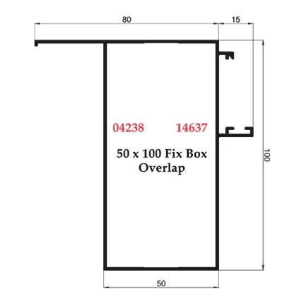 50 x 100 Fix Box Overlap - 04238 14637