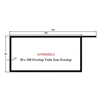50 x 100 Overlap Tube 2cm Overlap - AT9950202.2