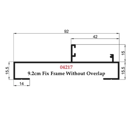 9.2 cm Fix Frame without Overlap - 04217