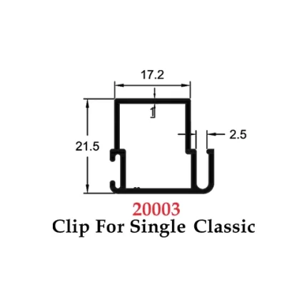Clip For Single Classic - 20003
