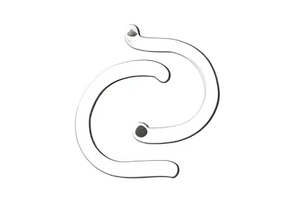 D Type Glass Door Handle