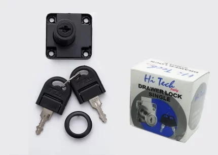 Drawer Lock with Two Keys Zinc Plated Hi-Tech