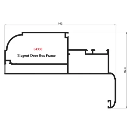 Elegent Door Box Frame - 04338