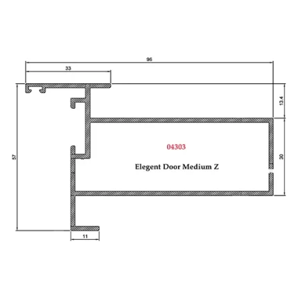 Elegent Door Medium Z – 04303