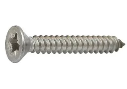 Flat Phillips Head Screws Silver