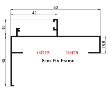 8cm Fix Frame - 04215 10425
