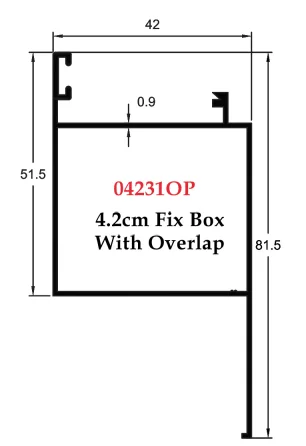 4.2 cm Fix Box with Overlap - 04231OP