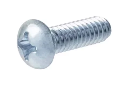 Round Phillips Head Machine Screws Silver