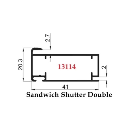 Sandwich Shutter Double - 13114
